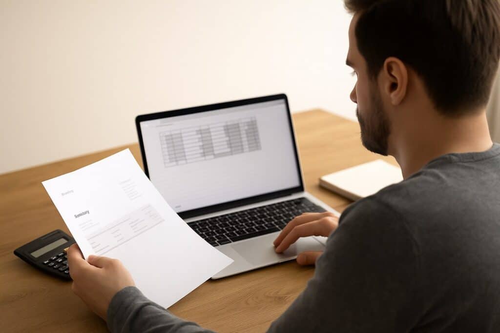 Man shopping for Texas electricity rates